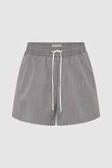 Tailored Boxer Shorts - Grey Pinstripe