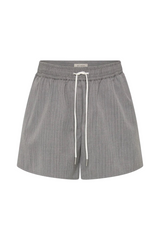 Tailored Boxer Shorts - Grey Pinstripe