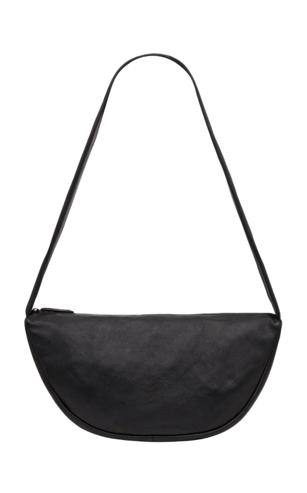 Soft Crescent Bag - Black