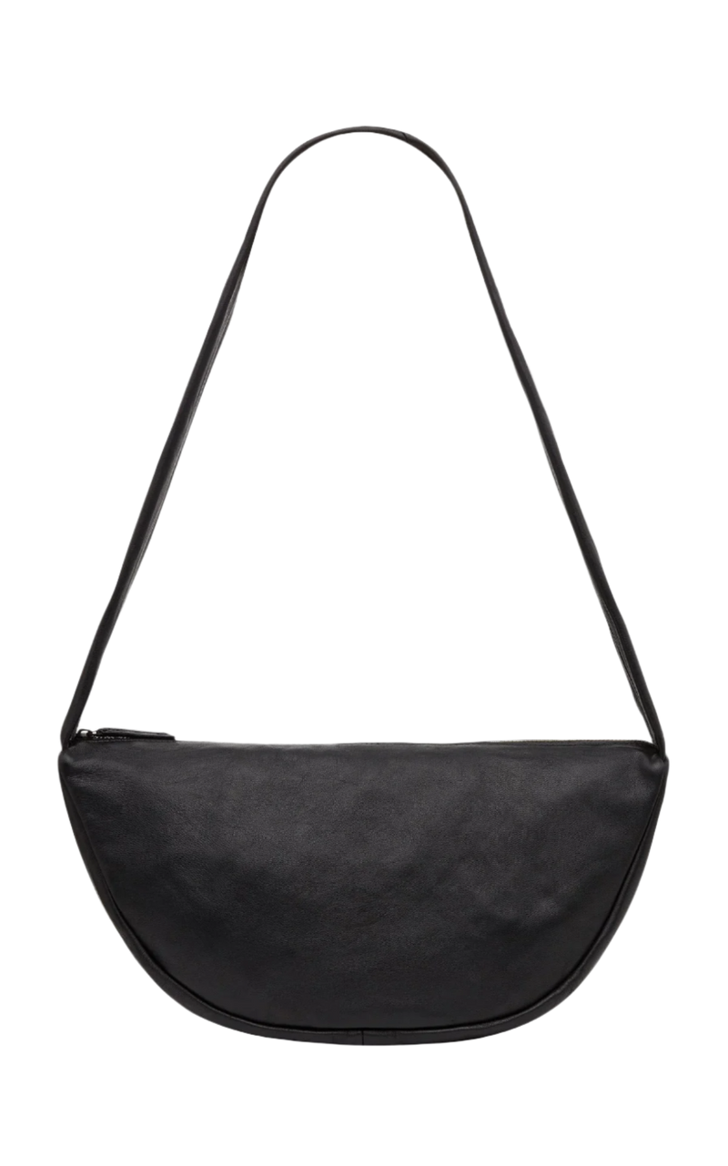 Soft Crescent Bag - Black