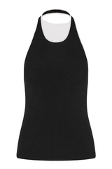 Fine Line Halter Top - Black