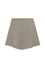 Melange Paperbag Waist Shorts - Rye
