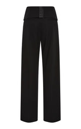 Cummerbund Carter Trouser - Black - BLVD