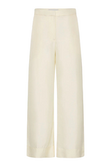 Silk Twill Pants - Milk