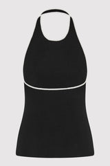Fine Line Halter Top - Black