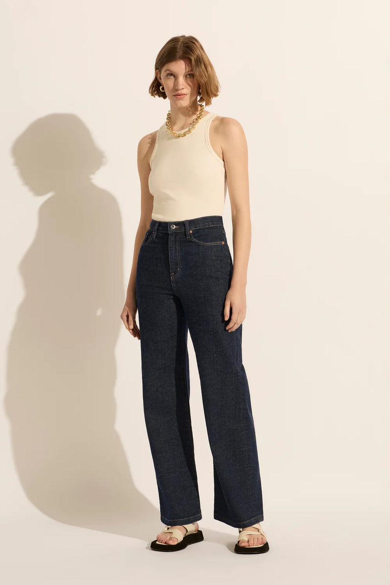 Ellie High Wide Leg Jean - Stellar