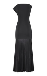 Fine Jersey Circle Hem Dress - Charcoal
