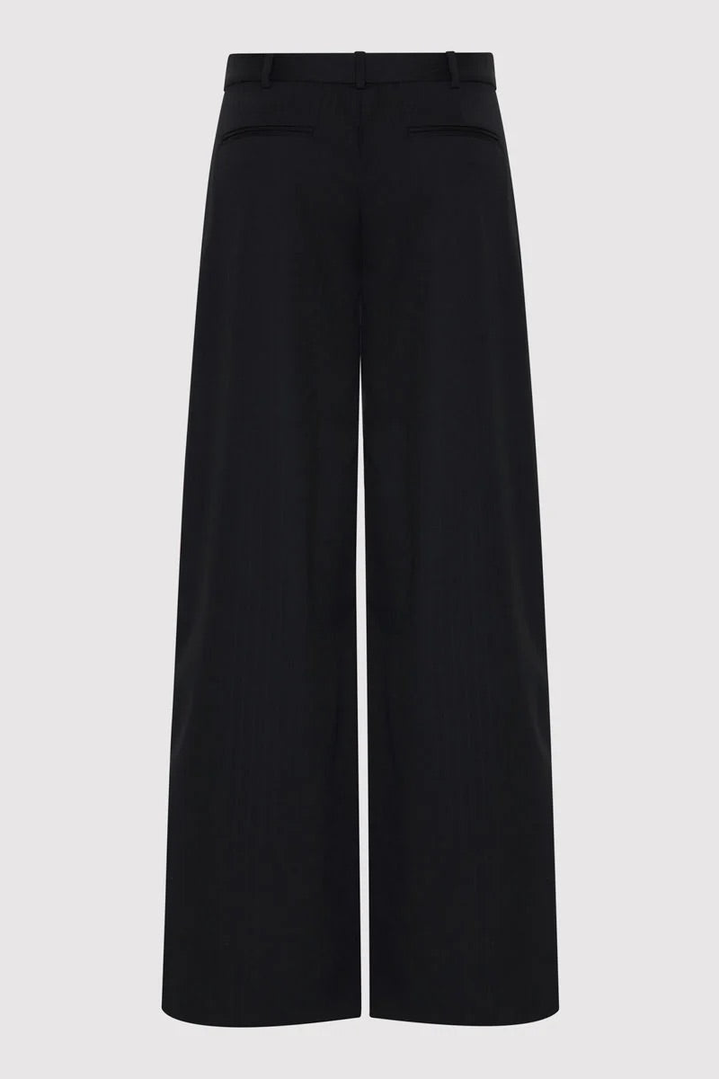Side Stripe Homme Pant - Black Pinstripe
