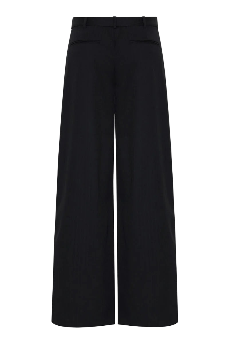 Side Stripe Homme Pant - Black Pinstripe