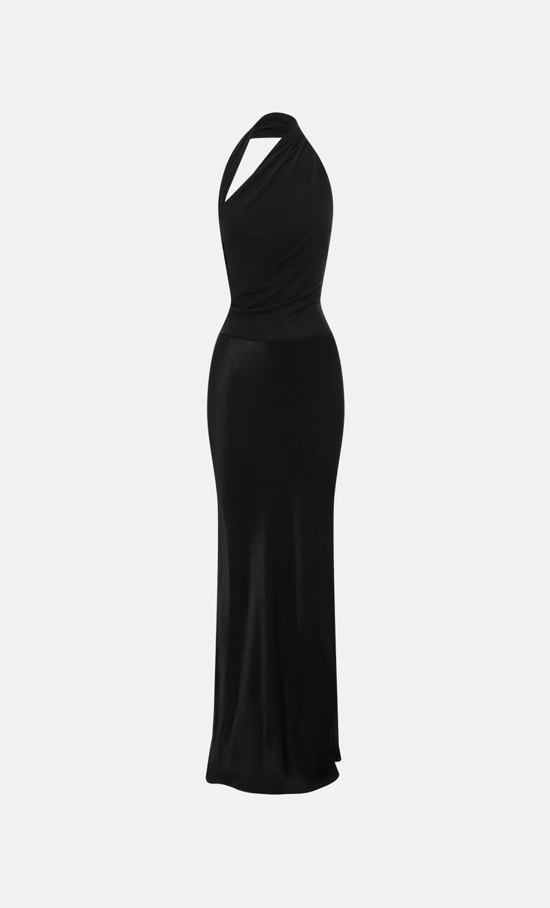 Ida Halter Dress - Black