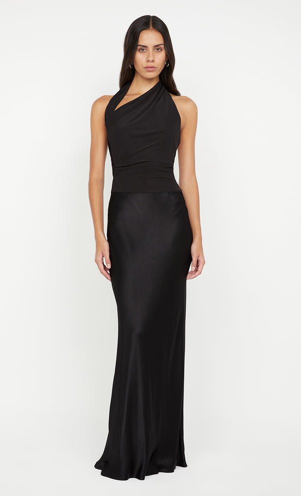 Ida Halter Dress - Black