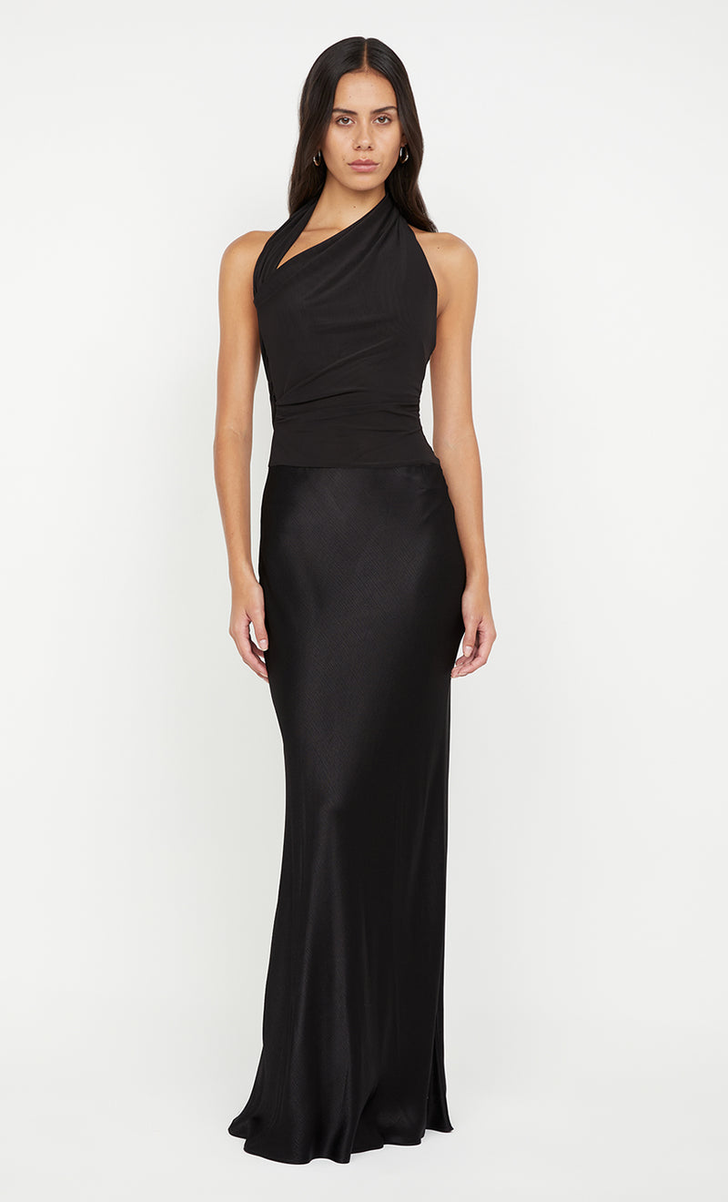 Ida Halter Dress - Black