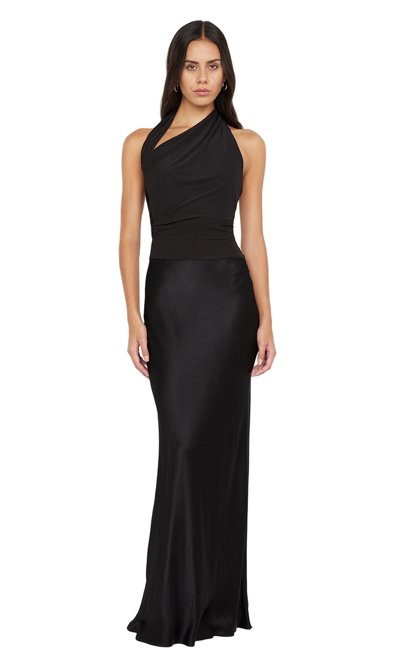 Ida Halter Dress - Black