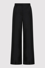 Silk Twill Pants - Black