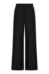 Silk Twill Pants - Black