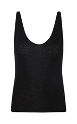 Baby Wool Scoop Cami - Black