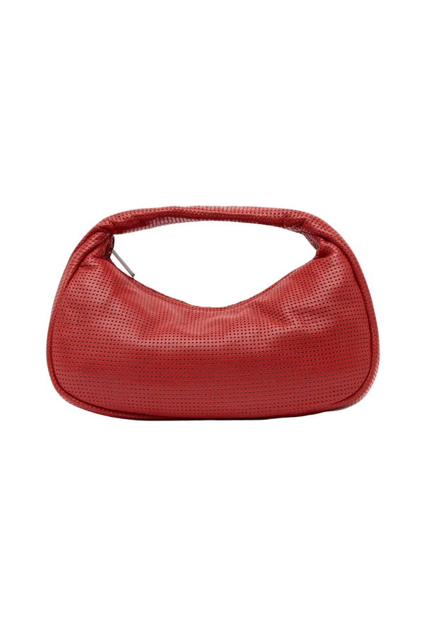 Perforated Mini Bon Bon Bag - Red