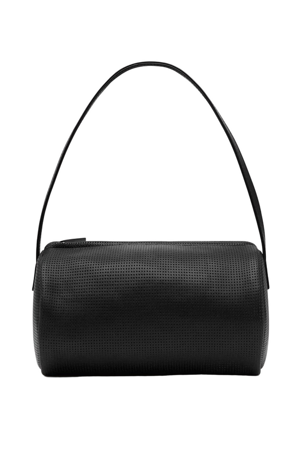 Perforated Connolo Shoulder Bag - Black