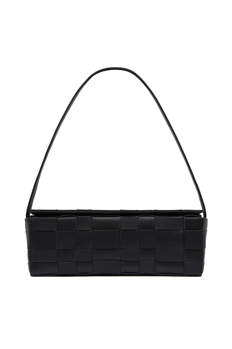 Woven East West Bag - Black