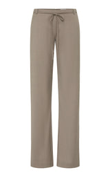 90s Wool Rouleau Minimal Pants - Light Taupe