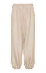 Silk Adjustable Balloon Pants - Soft Ash