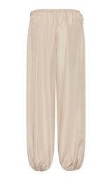 Silk Adjustable Balloon Pants - Soft Ash