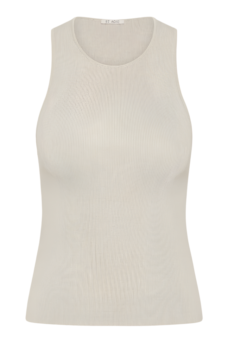 Sculpted Knit Top - Silver