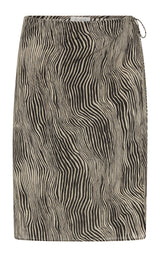 Savannah Silk Wrap Skirt - Zebra