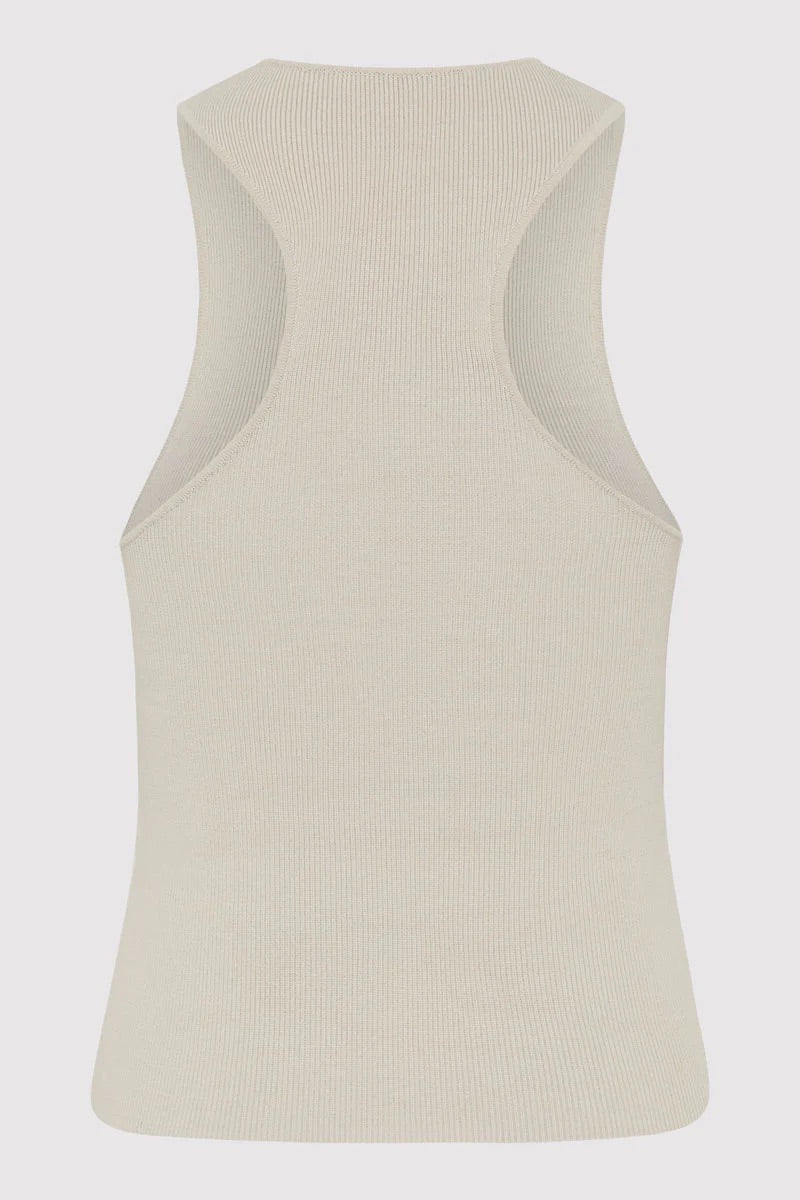 Sculpted Knit Top - Silver