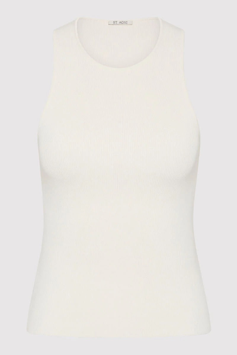 Sculpted Knit Top - Off-White