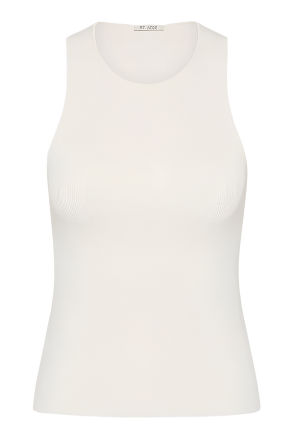 Sculpted Knit Top - Off-White