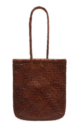 Bagu Woven Tote - Chestnut