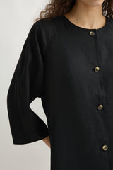 Olivia Blouse - Black - BLVD