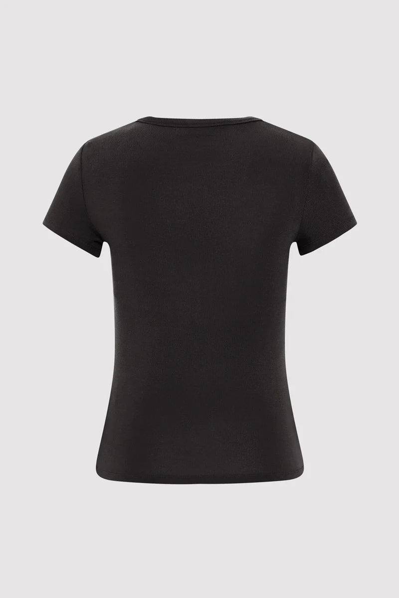 Jersey Baby Tee - Black