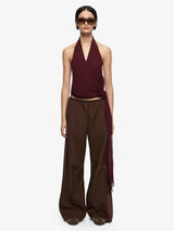 Amanda Halter Top - Raisin