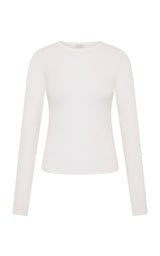 Superfine Merino Wool Long Sleeve Top - Talco