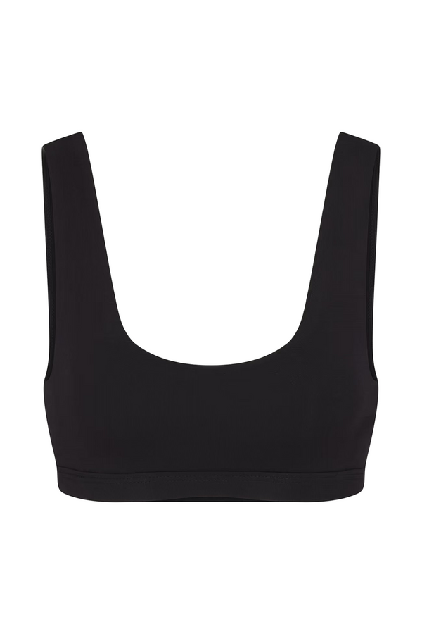 Scoop Neck Bra - Black