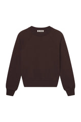 Shrunken Raglan Sweatshirt - Espresso