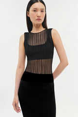 Oakley Tank with Bralette - Black - BLVD