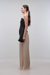 Laia Bustier Maxi Dress - Black Multi - BLVD