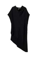 Sadia Cape Mini Dress - Black - BLVD