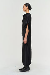 Sadia Cape Mini Dress - Black - BLVD
