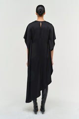 Sadia Cape Mini Dress - Black - BLVD