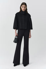 Yara Cape Jacket - Black - BLVD
