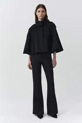 Yara Cape Jacket - Black - BLVD