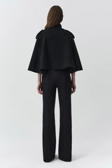 Yara Cape Jacket - Black - BLVD