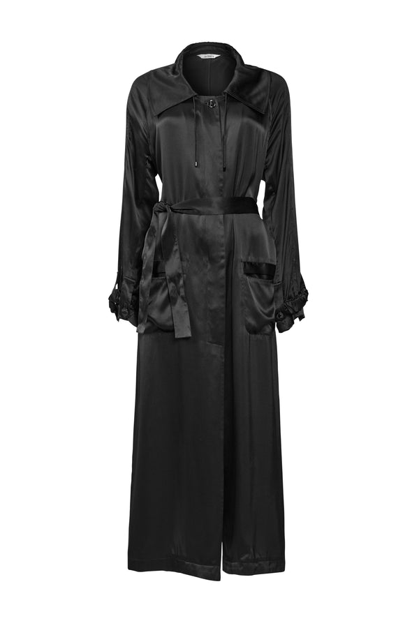 Socarates Silk Robe - Black