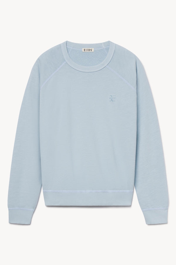 Oversized Raglan Sweatshirt - Dusty Blue
