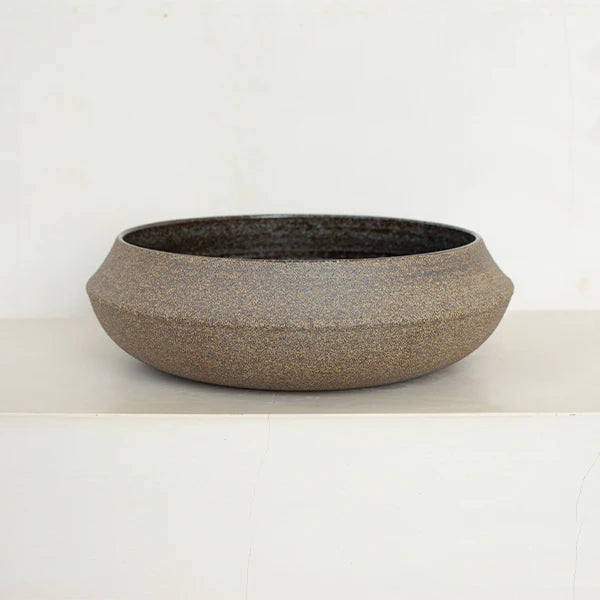 Ry Speckled Iron Large Bowl - Speckled Iron + Gloss