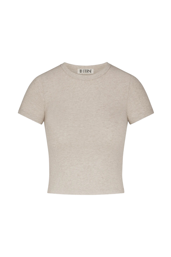 Short Sleeve Baby Tee - Oatmeal